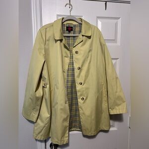 Gallery Citrus Green Women's Trench Coat